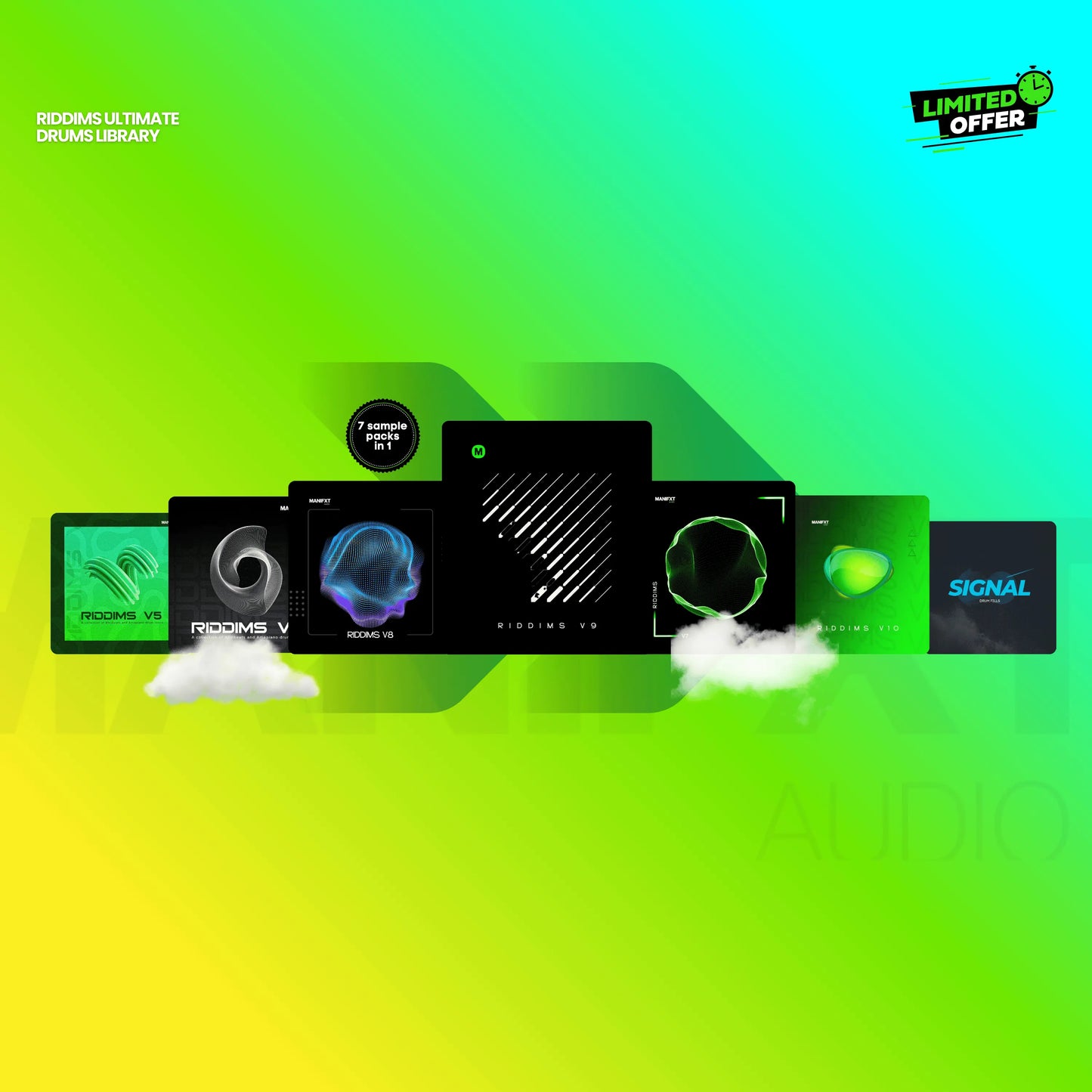 RIDDIMS Ultimate Drums Bundle 2026 Manifxt Audio